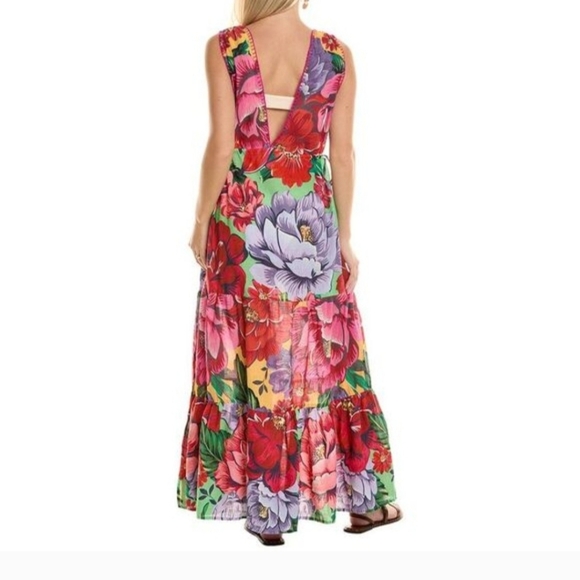 Farm Rio Floeing Floral Maxi Dress - Picture 2 of 6